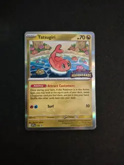 Tatsugiri SVP 118 STAFF NM - Pre Release Stamped Twilight Masquerade Pokemon TCG - Image 1