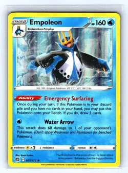Empoleon 037/172 Holo Rare Brilliant Stars Pokemon Near Mint - Image 1