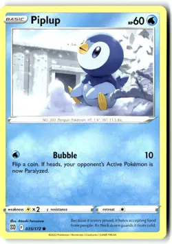 Piplup 035/172 Common Brilliant Stars Pokemon Near Mint - Image 1