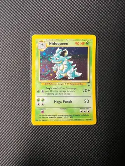 Pokemon TCG Nidoqueen Holo Rare 12/130 Base Set 2 SWIRL💫 - Image 1