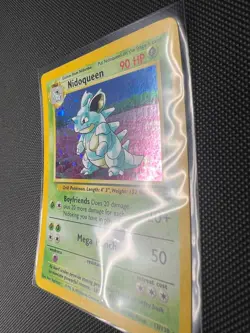 Pokemon TCG Nidoqueen Holo Rare 12/130 Base Set 2 SWIRL💫 - Image 2