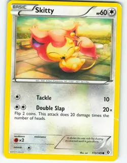Skitty - Reverse Holo - 113/149 Boundaries Crossed - Pokemon TCG - 2012 - Image 1