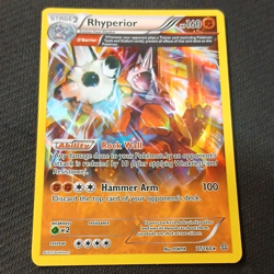 Pokemon TCG Rhyperior 77/160 XY Primal Clash Holo Rare Ω Barrier EN 2015 - Image 1