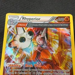 Pokemon TCG Rhyperior 77/160 XY Primal Clash Holo Rare Ω Barrier EN 2015 - Image 3