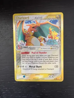 Pokemon TCG Charizard Delta Species #4/100 Crystal Guardians Reverse Holo Stamp - Image 1