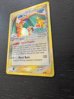 Pokemon TCG Charizard Delta Species #4/100 Crystal Guardians Reverse Holo Stamp - Image 2