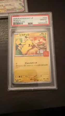 Pokemon TCG Pikachu McDonald's Promo 020/M-P Japanese PSA 10 (2025) - Image 1