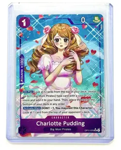 ONE PIECE Charlotte Pudding OP11-070 Alternate Art SR Foil A Fist of Divine Spe… - Image 1