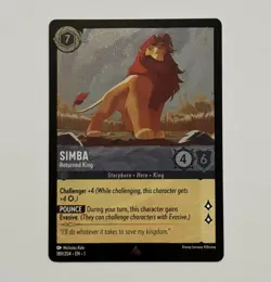 Simba - Returned King 189/204 (FOIL RARE) The First Chapter Disney Lorcana🔥 - Image 1