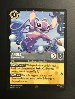 Disney Lorcana Angel-Experiment 624 191/204 The First Chapter Rare Foil EN - Image 1