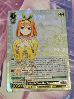 Yotsuba Nakano 5HY/W90-E023 SSP Weiss Schwarz Foil Quintuplets 2 NM English - Image 1