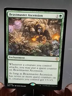 Beastmaster Ascension Commander: Bloomburrow MTG Regular Near Mint - Image 1