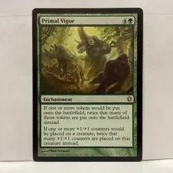 MTG Primal Vigor Magic: The Gathering Commander 2013 Rare #162 - Image 1
