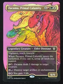1x MTG Zacama, Primal Calamity (Borderless) - Commander Masters (CMM) #691 - Image 1
