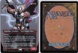 Thor, God of Thunder (Borderless) (0369) Marvel Super Heroes MTG NM - Image 3