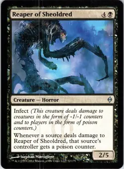 Reaper of Sheoldred 72 Uncommon New Phyrexia Magic: The Gathering Lightly Played - Image 1
