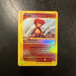 Magby NM 17/165 - Reverse Holo Rare - Expedition Base Set - Pokemon 2002 - Image 1