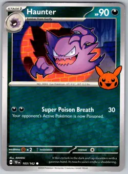 2024 Haunter 103/162 Pokemon Trick or Trade BOOster 2024 C - Image 1