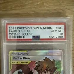 PSA 10 RED & BLUE 234/236 | Cosmic Eclipse Full Art Pokemon Card - Image 2