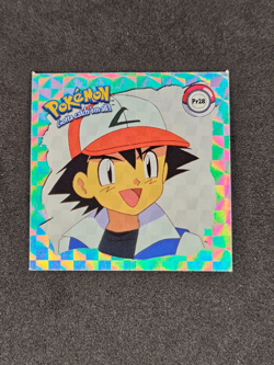 Ash Pr28 - Near Mint PoKemon Artbox Series 1 Silver Prism Holo Sticker 1999 - Image 1