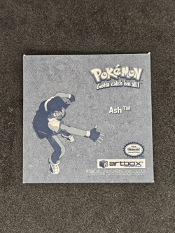 Ash Pr28 - Near Mint PoKemon Artbox Series 1 Silver Prism Holo Sticker 1999 - Image 2