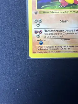 Pokemon TCG 1st Edition Base Set Charmeleon 24/102 English Shadowless - Image 5
