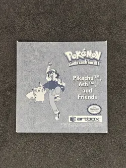 Pikachu, Ash & Friends Pr25 - POKEMON ARTBOX SERIES 1 SILVER PRISM HOLO STICKER - Image 2