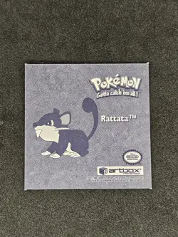 Rattata PR17 Pokemon Artbox Sticker Prizm Series 1 1999 - Image 2