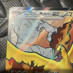 Pokemon TCG Team Rockets Moltres EX Destined Rivals 208/182 NearMint Condition - Image 2