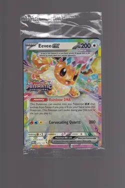 Eevee ex 075/131 Prismatic Evolutions Stamped Sealed Promo Pokemon TCG Card NM - Image 1