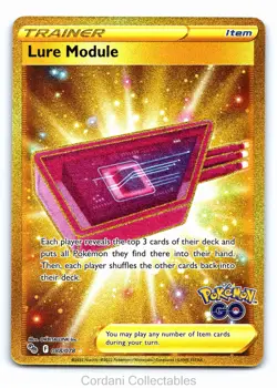 Lure Module 088/078 Gold Secret Rare Pokemon GO Pokemon Near Mint - Image 1