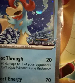 Keldeo Stamped Promo Holo Pokemon TCG Chaos Rising - Image 2