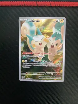PACHIRISU 208/198 Illustration Rare Scarlet & Violet Pokemon TCG NM - Image 1