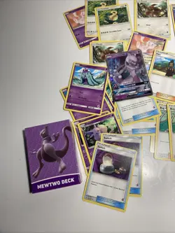 2020 Pokemon Battle Academy Board Game Mewtwo Card Deck Part Only 820650807893 - Image 2