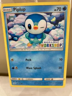 Pokemon Card Piplup 32/156 BUILD-A-BEAR WORKSHOP Promo Stamped SEALED 2018 D12 - Image 2