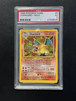 1999 CHARIZARD 4/102 Pokemon Base Set HOLO PSA 5 EX Vintage Rare - Image 1