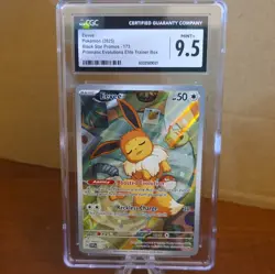 CGC 9.5 Eevee Sv: Scarlet & Violet Promo Cards 173 Holo English 2025 HP50 - Image 1