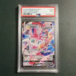 2022 Pokemon Sylveon VMAX TG15/TG30 SWSH Full Art Brilliant Stars PSA 9 MINT - Image 1
