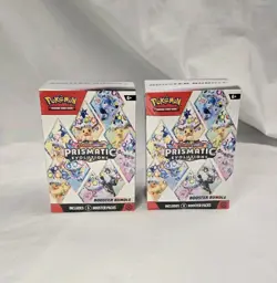 LOT OF 2 Pokemon TCG Scarlet Violet PRISMATIC EVOLUTIONS Booster Bundle - READ - Image 1