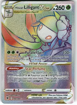 Hisuian Lilligant VSTAR 190/189 Rainbow Rare Astral Radiance Pokemon Holo NM - Image 1