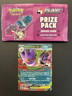 Pokemon Mega Gengar EX 056/094 Holo Prize Pack Series Nine Play Stamp Promo - Image 1