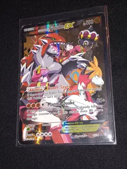 Pokemon Magma's Groudon EX 15/34 Double Crisis Holo HP/Damaged - Image 3