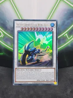 Yugioh Hi-Speedroid Clear Wing Rider LED8-EN006 Ultra Rare 1st Edition NM - Image 1