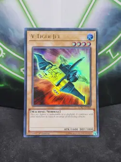 Yugioh V-Tiger Jet LCKC-EN082 Ultra Rare 1st Edition NM - Image 1