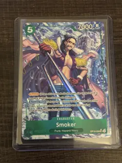 One Piece TCG - Smoker OP10-030 SR Alt Art Parallel - Royal Blood NM ENGLISH - Image 1