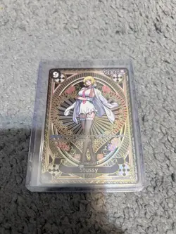 Stussy (SP) OP07-085 SR A Fist Of Divine Speed One Piece Card Game TCG English - Image 1