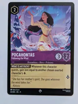 Disney Lorcana - Pocahontas - Following the Wind 42/204 Winterspell Regular - Image 1