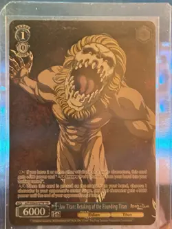 Jaw Titan Retaking of the Founding Titan #072 TTR Weiss Schwarz AOT 2022 - Image 1