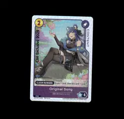 Oshi Push trading card game anime waifu 2025 con PROMO foil Original Song - Image 1