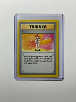 1999 Pokemon Lass 75/102 Shadowless Base Set Trainer Card LP WOTC - Image 1